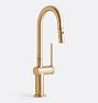 La Spezia Pull Down Kitchen Prep Faucet, Satin Bronze PVD PVD
