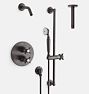 Connor Shower Set Thermostatic Rain Shower/Hand Trim Cross Handle w/ 6in Arm OB