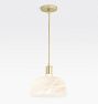 Dekum 11" Pendant, Alabaster Shade