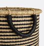 Merrick Handwoven Striped Basket