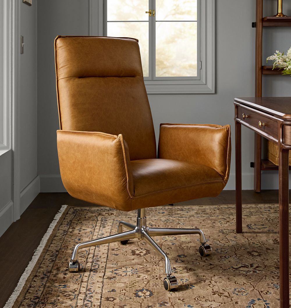 Otto Leather Office Chair by Rejuvenation