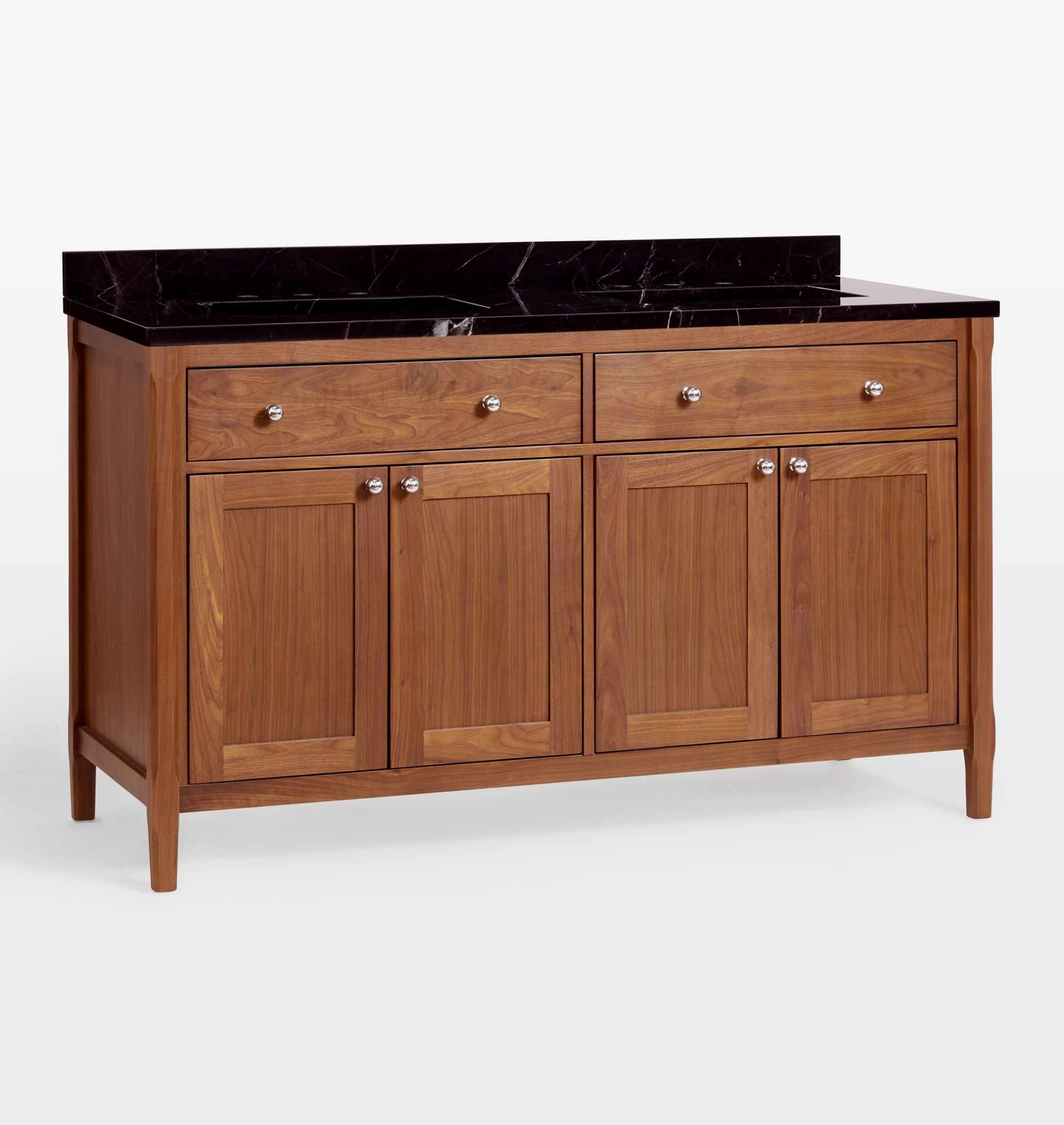 Ladd Walnut Double Vanity, 60" by Rejuvenation