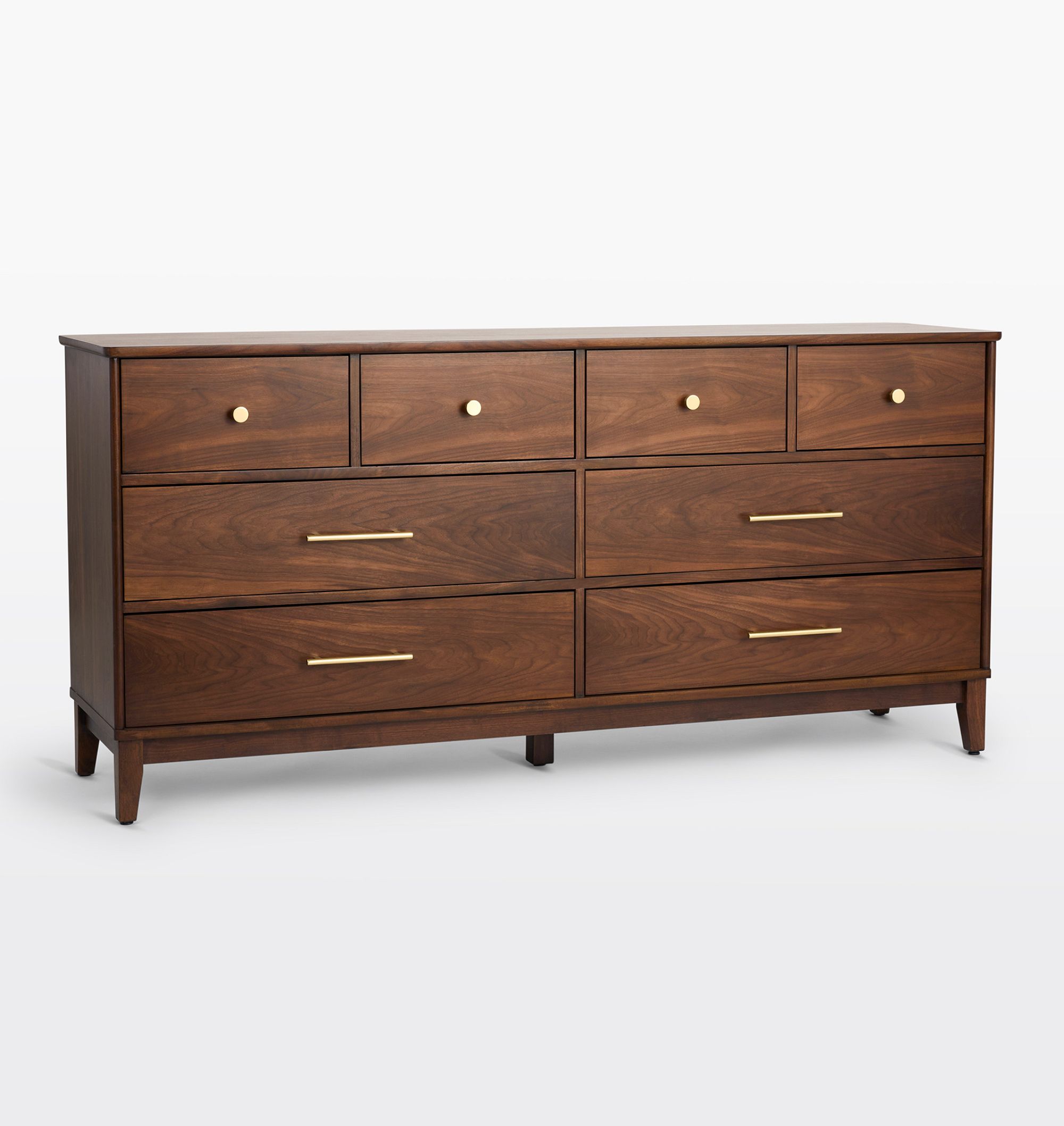 brown dresser with gold hardware Monterey Point Dresser main image 0