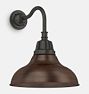 Carson Gooseneck Sconce, 16" Width 12" Projection, Copper Penny
