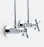 Trask Faucet Supply Line Cross Handle .5in Cmp  PC