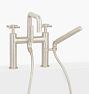 Trask Tub Filler Deck Mount Cross Handle BN