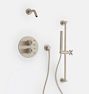 Trask Shower Set Thermostatic Shower/Hand Set Cross Handle BN