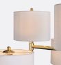 Rhone Double Tier Chandelier, 48" Width in Fabric Shades