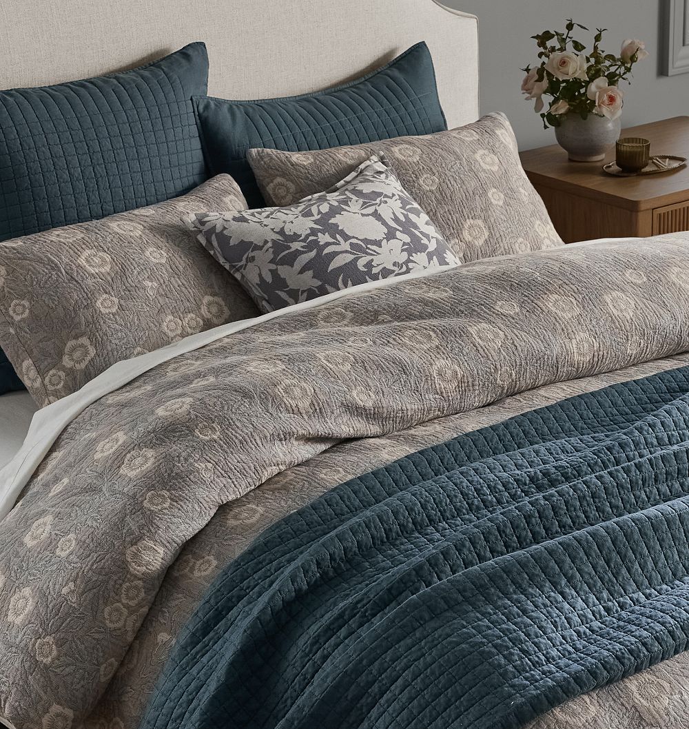Bedding Look: Bella Jacquard Dark Slate by Rejuvenation