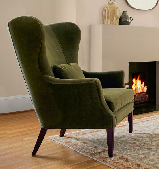 Clinton Modern Wingback Chair by Rejuvenation