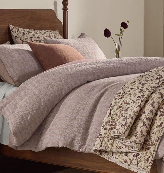 Lottie Jacquard Duvet and Shams by Rejuvenation