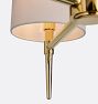 Rhone Double Tier Chandelier, 36" Width in Fabric Shades