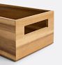 Acacia Wood Bin