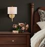 Rhone Sconce, Fabric Shades