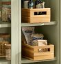 Acacia Wood Bin