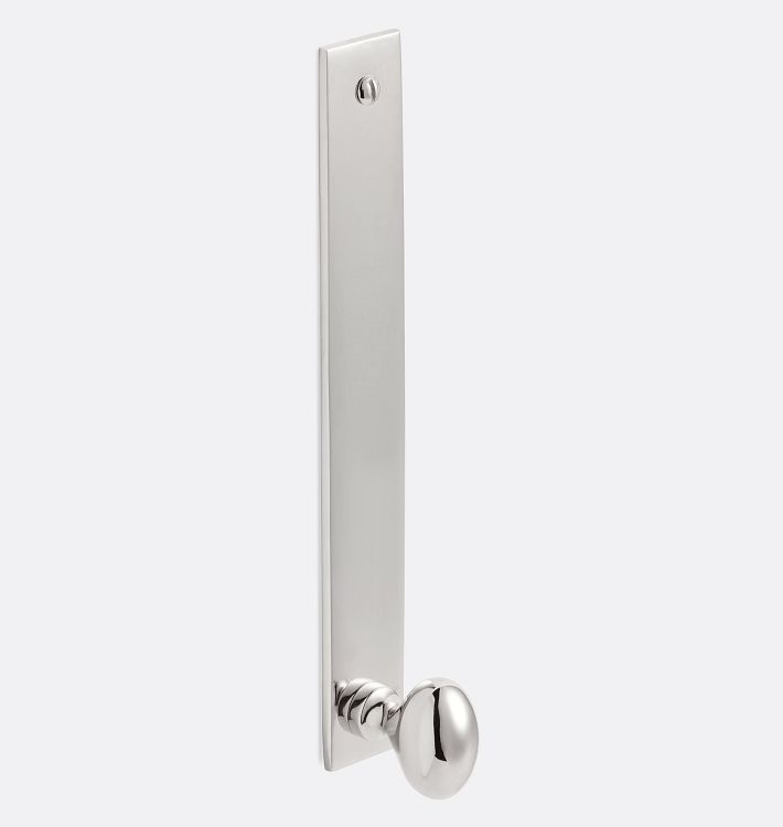 Oval Cabinet knob with Rectangle Backplate