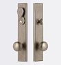 Raegan Knob Exterior Bronze Door Set - Pewter Bronze