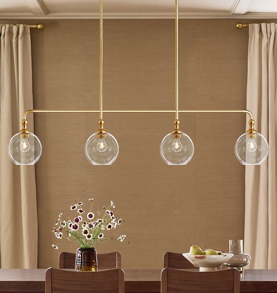 Theo Quad Linear Chandelier by Rejuvenation