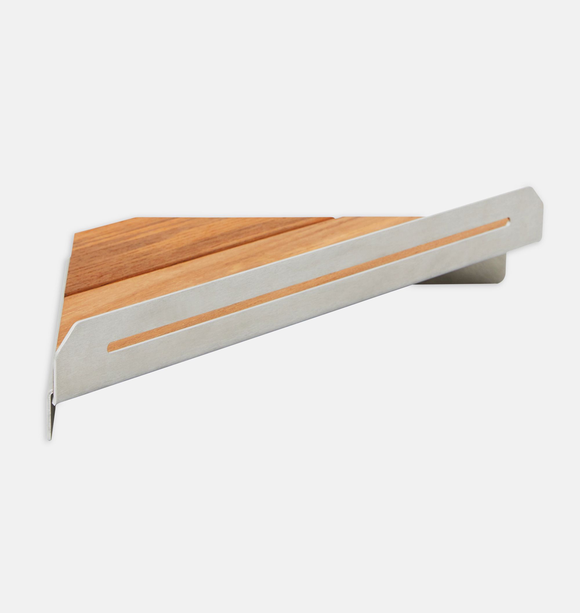 Carter 14" Teak Corner Shower Shelf by Rejuvenation