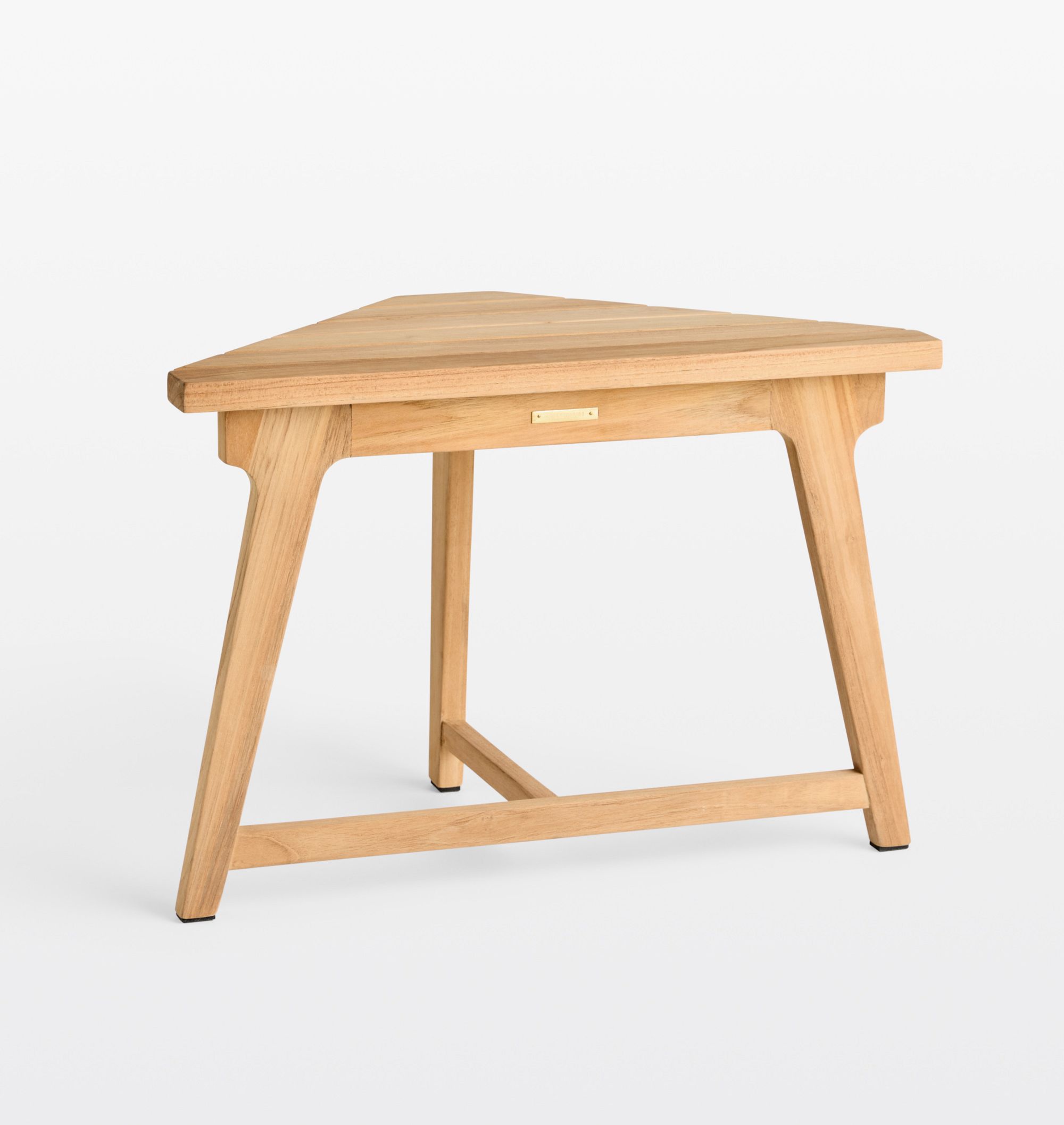 Odin Teak Corner Shower Bench by Rejuvenation
