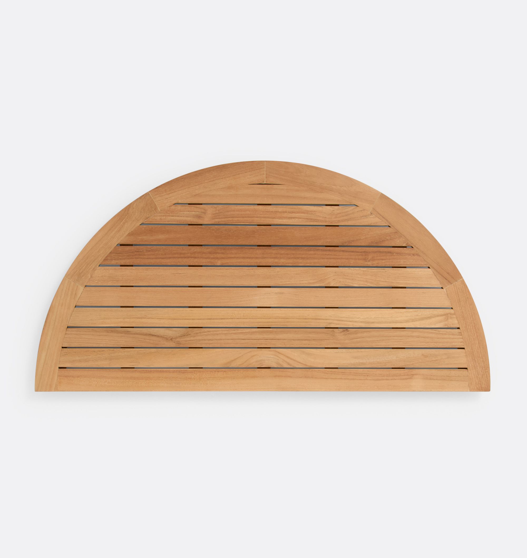 Odin Teak Semi-Circle Bath Mat by Rejuvenation