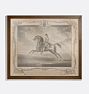 Race Horse With Jockey I Framed Reproduction Wall Art Print 16"x14" by Richard Houston