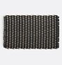 The Rope Co. Two-Tone Weft Doormat, 24" x 38" - Charcoal & Sand