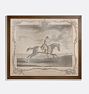 Race Horse With Jockey II Framed Reproduction Wall Art Print 16"x14" by Richard Houston