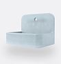 Nico Bucket Sink Single 22in Monohole With Bracket Aqua