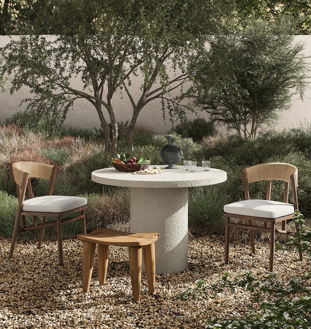 Otero Outdoor Dining Table, 42" Round by Rejuvenation