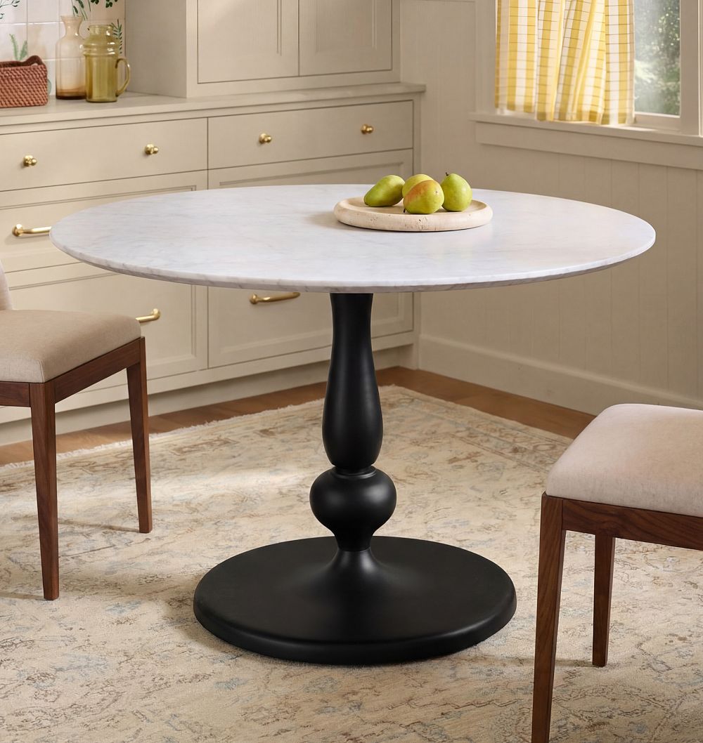 Lilia Dining Table, 48-60" Round by Rejuvenation