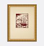 WOODCUT SHIP 22INX28IN