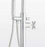 Trask Floor Mount Tub Filler