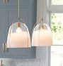 Haleigh 8" Pendant, Glass Shade