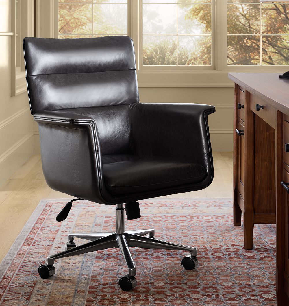 Hillcrest Leather Office Chair by Rejuvenation