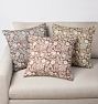 OPEN BOX: Lorelai Floral Print Pillow Cover, 20" x 20" - Rosemary &amp; Blush