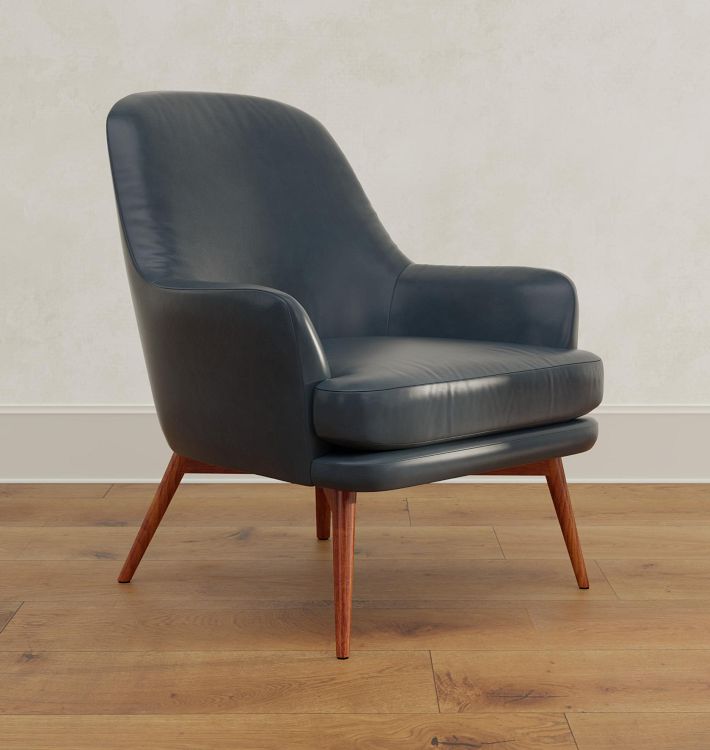 Dexter Leather Lounge Chair | Rejuvenation