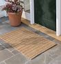 Braided Stripe Handspun Jute Doormat