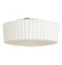 Vintage Mide Century Modern Flush Mount with Opalescent Sun Ray  Shade