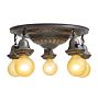 Vintage Classical Revival Flush Mount with Beaded Motifs