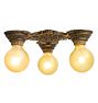 Vintage  Classical Revival Flush Mount with Tulip Motif