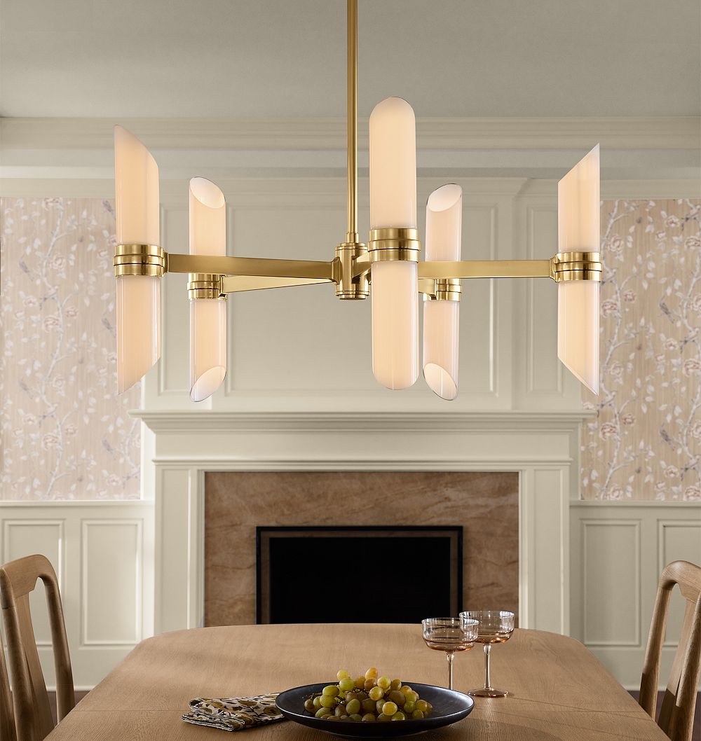 Lundquist Chandelier, 36" Width by Rejuvenation
