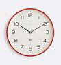 Open Box: Number Three Wall Clock - Red
