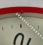 Open Box: Number Three Wall Clock - Red
