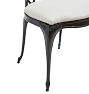Vintage Art Nouveau Metal Dining Chair with Upholstered Seat Set of 4