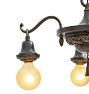Vintage Classical Revival Chandelier with Floral Motif