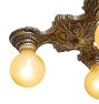 Vintage  Classical Revival Flush Mount with Tulip Motif