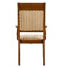 Vintage Classical Revival Striped Upholstery Dining Chairs Set of 6