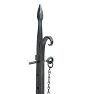 Vintage Classical Revival Wrought Iron Table Lamp with Adjustable Height