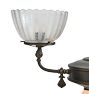Vintage Colonial Revival Brass Chandelier with Finial